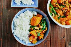 Sweet Potato, Spinach & Cashew Curry