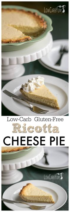 Sweet Ricotta Cheese Pie - Gluten Free