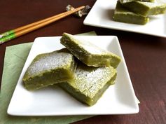 Sweet, Soft and Chewy Matcha Mochi Bars are Devilishly Addicting