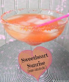 Sweetheart Sunrise Drink (non-alcoholic