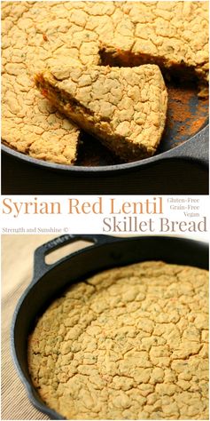 Syrian Red Lentil Skillet Bread