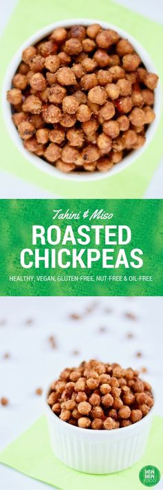 Tahini & Miso Roasted Chickpeas