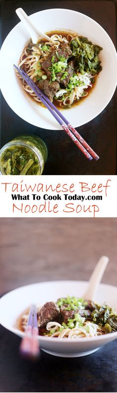 Taiwanese beef noodle soup (4-6 servings