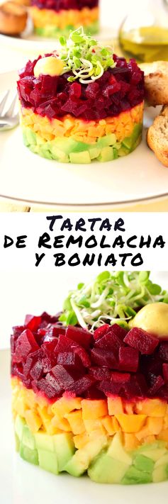 Tartar de Remolacha y Boniato