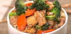 Teriyaki chicken and vegetables