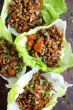 Teriyaki Tempeh Lettuce Wraps