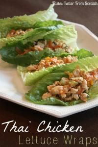 Thai Chicken Lettuce Cups