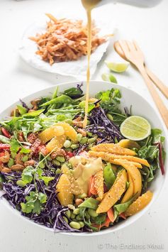 Thai Chopped Salad with a Sweet Sesame Mango Dressing