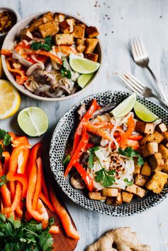 Thai Coconut Lime Noodles with Tamari Tofu