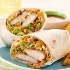 Thai Peanut Chicken Wrap