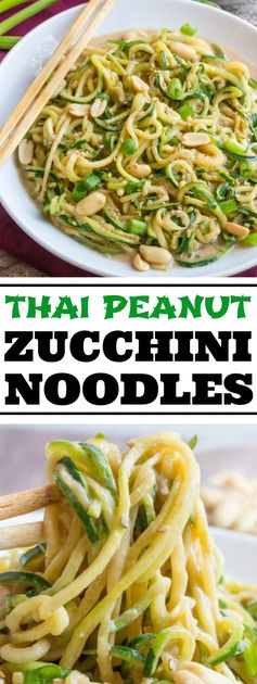 Thai Peanut Zucchini Noodles