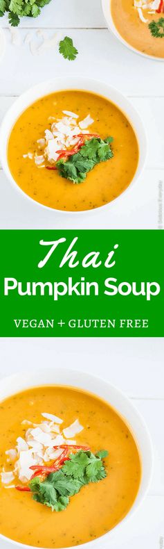 Thai Pumpkin Soup with Coconut Milk (vegan