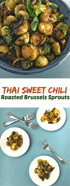 Thai Sweet Chili Roasted Brussels Sprouts