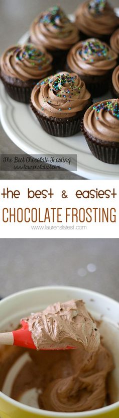 The Best & Easiest Chocolate Frosting