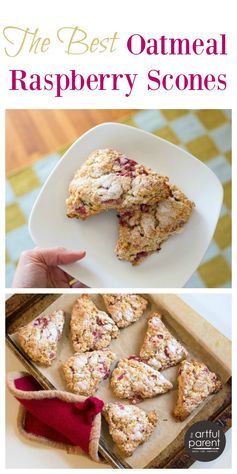 The Best Raspberry Oatmeal Scones