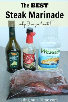 The Best Steak Marinade – only 3 ingredients