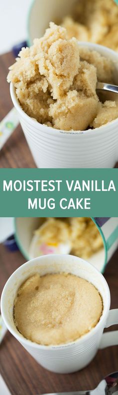 The Moistest Very Vanilla Mug Cake