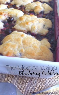 The Most Amazing Blueberry Cobbler