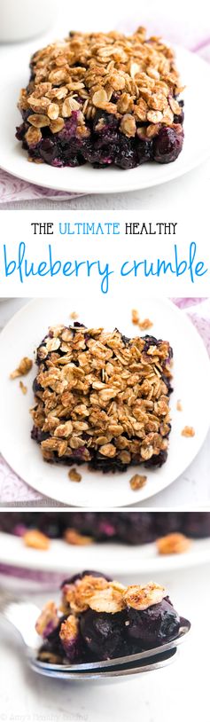 The Ultimate Healthy Blueberry Crumble