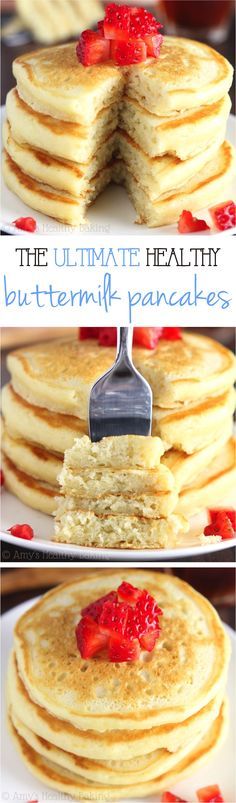 The Ultimate Healthy Buttermilk Pancakes