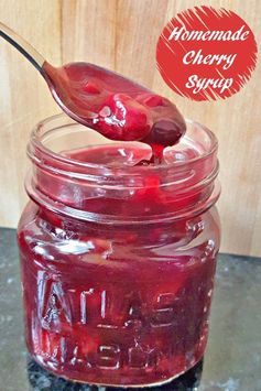 Thirty Minute Homemade Cherry Syrup