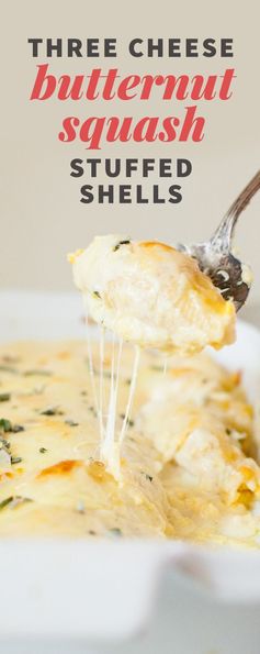 Three Cheese Butternut Squash Stuffed Shells