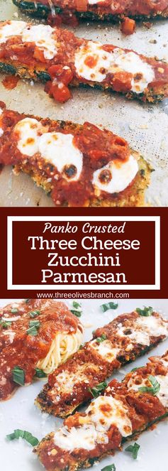 Three Cheese Zucchini Parmesan