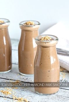 Toasted Coconut & Fig Almond Milk Breakfast Smoothie