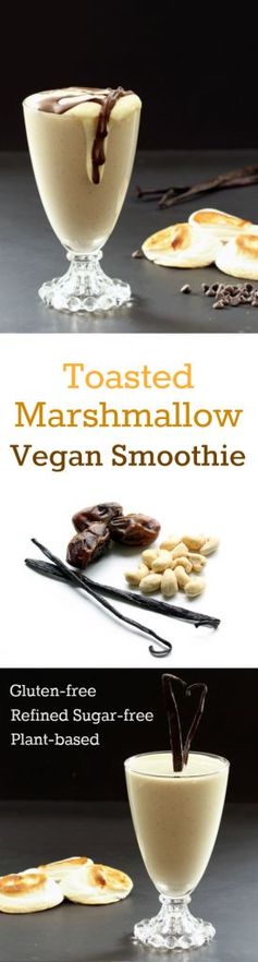 Toasted Marshmallow Vegan Smoothie (Gluten-free, Plant-based, Refined Sugar-free