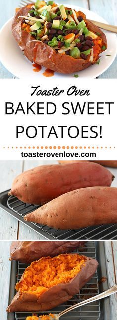 Toaster Oven Baked Sweet Potatoes