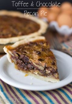 Toffee Chocolate Pecan Pie