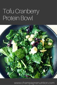 Tofu Cranberry Protein Bowl