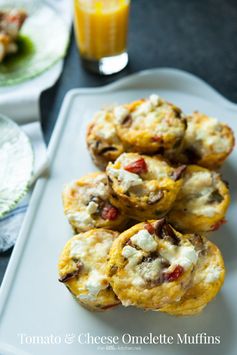 Tomato & Cheese Omelette Muffins