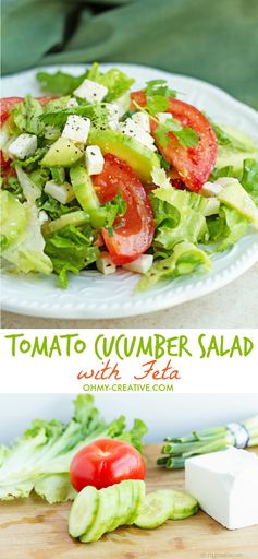 Tomato Cucumber Salad with Feta