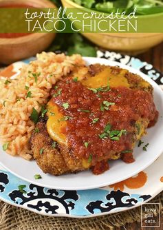 Tortilla-Crusted Taco Chicken