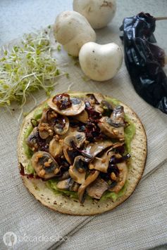 Tostadas de champiñones al ajillo