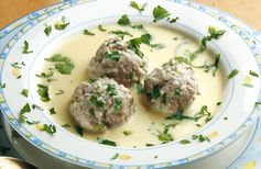 Traditional Greek Meatball Soup (Giouvarlakia/ Youvarlakia in Egg-lemon sauce