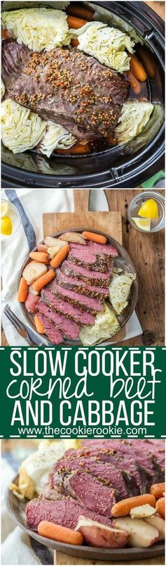 Traditional Slow Cooker Corned Beef and Cabbage