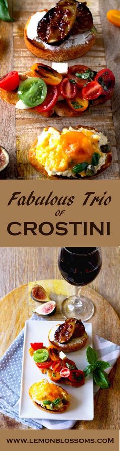 Trio of Crostini