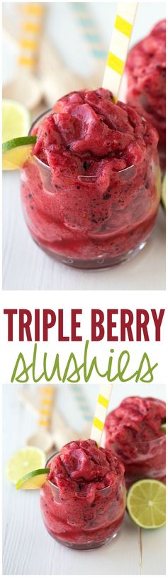 Triple Berry Slushies