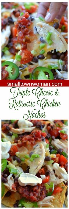 Triple Cheese & Rotisserie Chicken Nachos