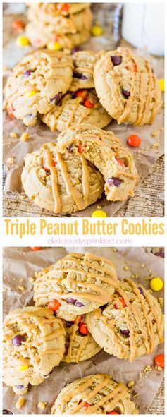 Triple Peanut Butter Cookies