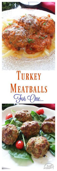 Turkey Meatballs For One