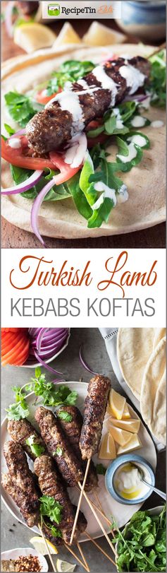 Turkish Lamb Kebab Koftas