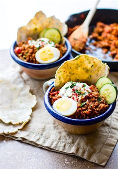 Turkish Style Savory Breakfast Bowls (Grain Free, Low Carb