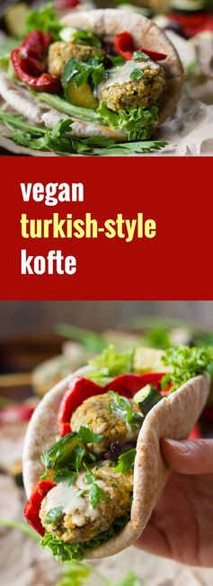 Turkish Style Vegan Kofte Kebabs