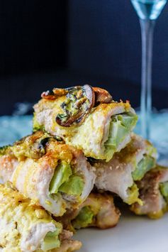 Turmeric broccoli chicken roll ups (AIP/Paleo