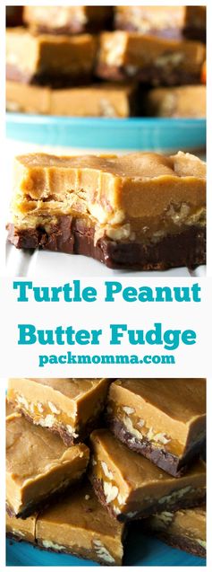 Turtle Peanut Butter Fudge