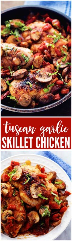 Tuscan Garlic Skillet Chicken