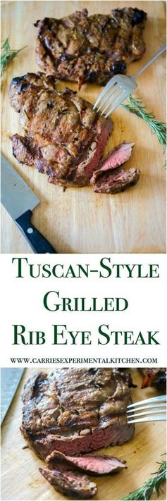 Tuscan-Style Grilled Rib Eye Steak